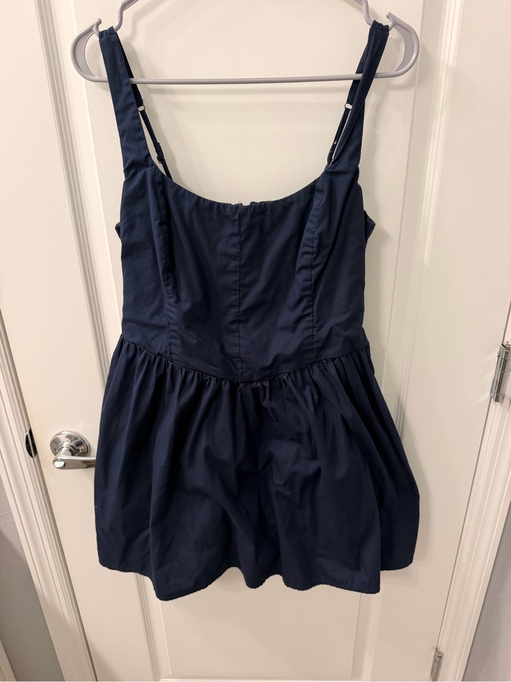 Abercrombie navy mini dress with built in shorts